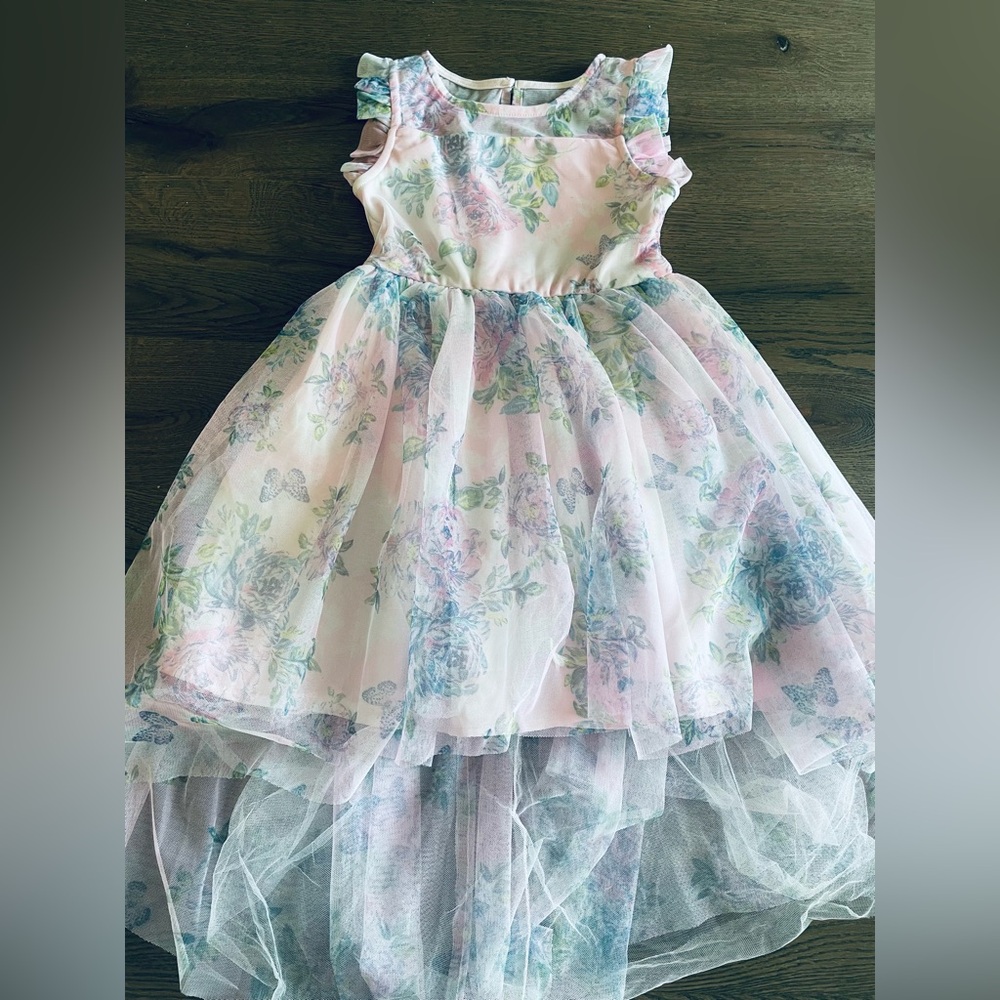 Floral Pink Kids Dress